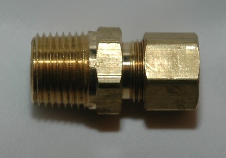 Male Pipe Connectors, Brass