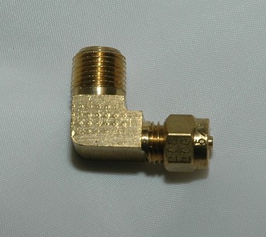 Male Pipe Connectors,90 Elbow, Brass
