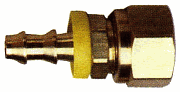Female National Pipe Straight Ball Seat Connector, Brass