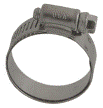 Shield Clamps 1/2" Worm Drive, Carbon Screw