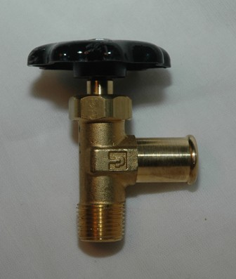 Male Pipe to Removeable Beaded End Hose Barb, Truck Valves, Brass