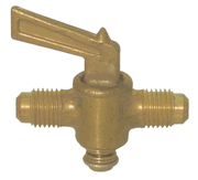 Ground Plug Shutoff Cock with Male Flare x Male Flare