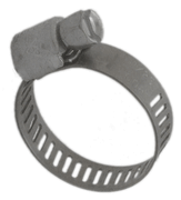 Miniature 5/16" Worm Drive (All Stainless w/305 stainless screw)