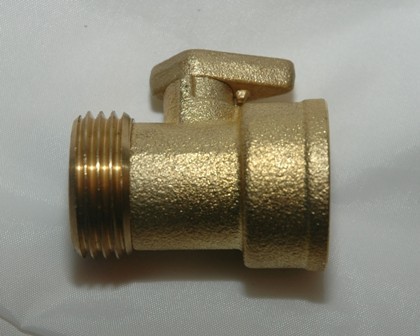 Male by Female Garden Hose Adapter with Shut-off
