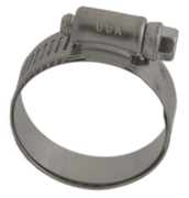 Shield Clamp 1/2" Worm Drive (All Stainless)