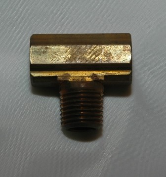 Brass Tee (Check) to Male Pipe