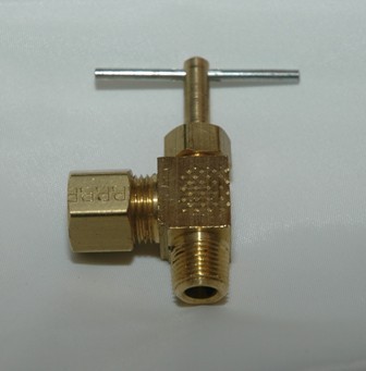 Angle Needle Valve with Compression x Male Pipe