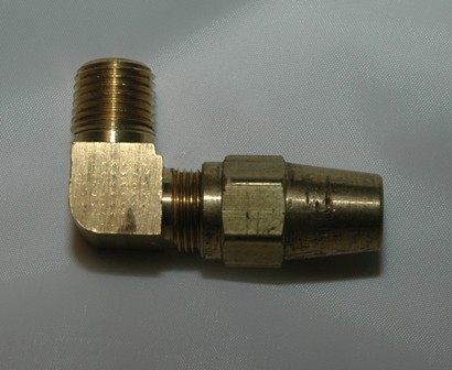 Brass 90 Male Connector (DOT)