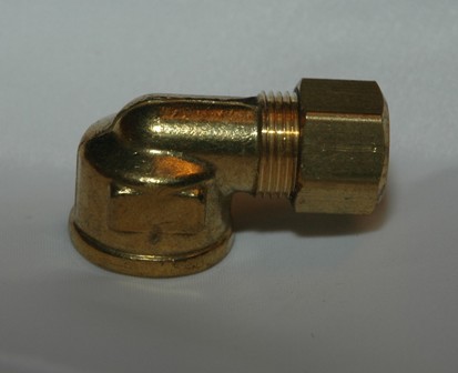 Female Pipe Connector 90 Elbows, Brass