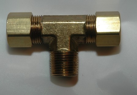 Male Pipe Branch Tees, Brass