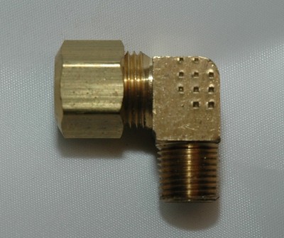 Male Pipe Connector 90 Elbows, Brass