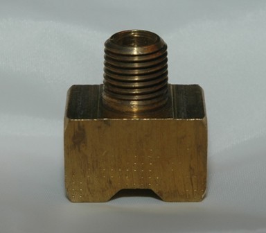 Female Inverted Flare Male NPT Branch Connector Tee, Brass