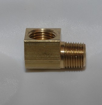 Female Inverted Flare Male NPT Connector, Elbow 90, Brass