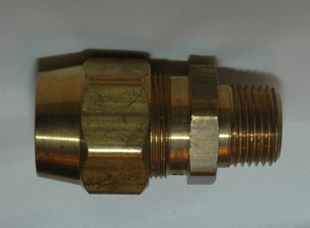 Brass Hose Connector w/ Nut